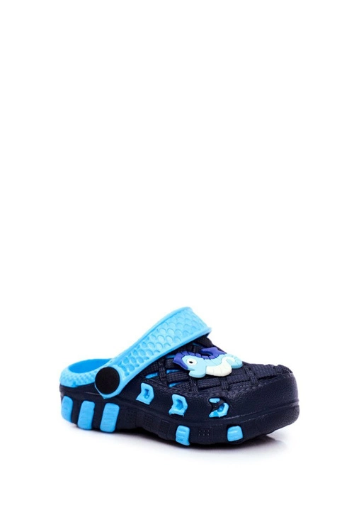 Klapki Dziecięce Piankowe Kroksy Granatowe Konik Morski