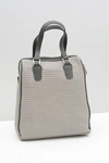 Damska Duża Pikowana Szara Torba Nobo