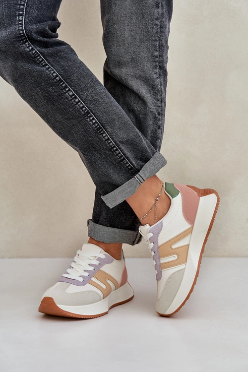Buty Sportowe Damskie Na Platformie Multikolor Emidi