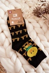 Damskie Bawełniane Skarpetki Kaczuszka Czarne