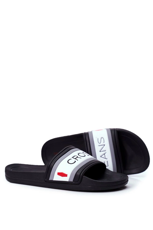 Klapki Męskie Cross Jeans Czarne FF1R4091C