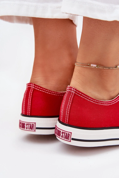 Trampki Damskie Niskie Big Star DD274A234 Czerwone
