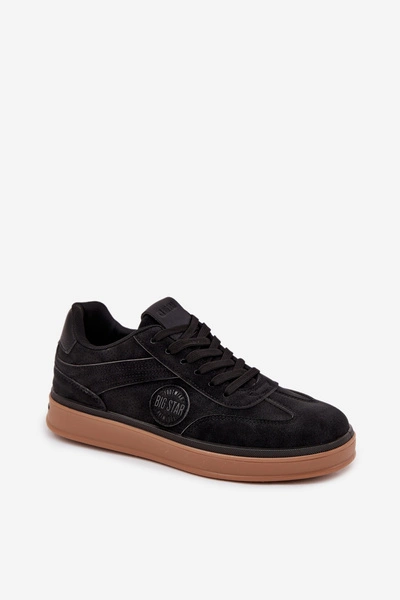 Sneakersy Męskie Niskie Big Star SS174019 HI-POLY SYSTEM Czarne