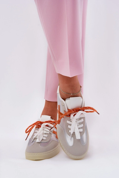 Niskie Buty Sportowe Damskie Srebrne Zelevelis