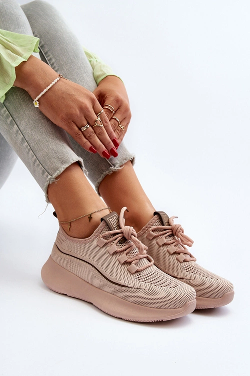 Damskie Buty Sportowe Big Star NN274664 Nude