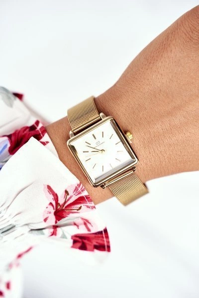 Damski Zegarek Giorgio & Dario Złoty Biała Tarcza Fanne