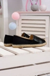 Czarne Damskie Wsuwane Espadryle Paoli