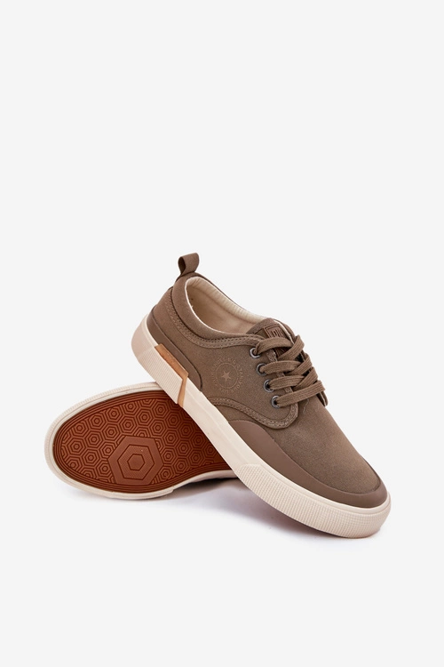 Materiałowe Trampki Męskie Big Star RR174064 Khaki