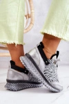 Damskie Skórzane Sneakersy Maciejka 04916-03 Szare
