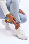 Damskie Sneakersy Sznurowane Białe Cortes 
