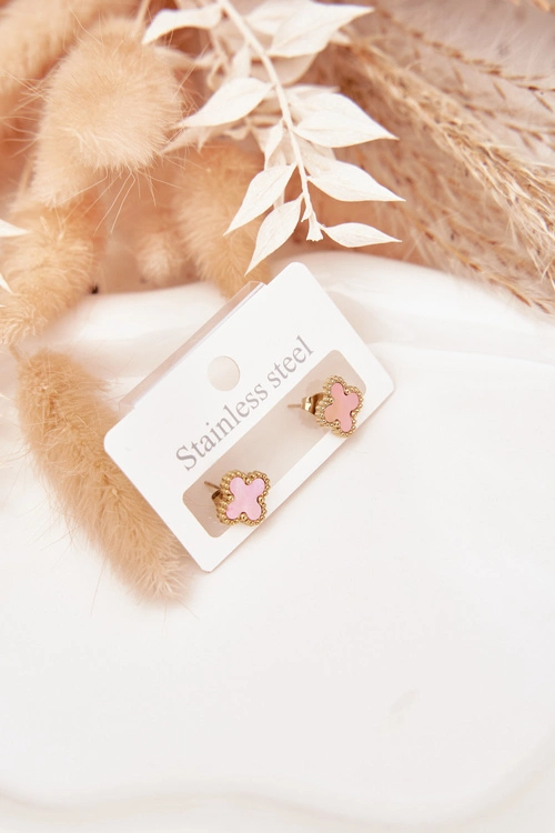 Kolczyki Ze Stali Nierdzewnej Złoto-Różowe