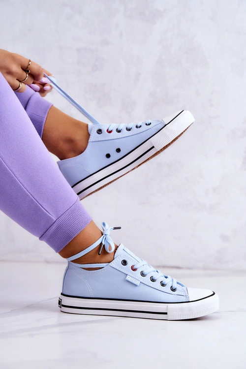 Niskie Trampki Damskie Big Star JJ274A004 Niebieskie