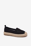 Espadryle Damskie Na Platformie Vinceza 17392 Czarne