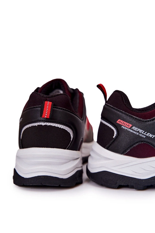 Męskie Buty Sportowe Wiązane Czerwone Grenberd