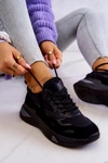 Damskie Sportowe Buty Sneakersy Czarne Spencer