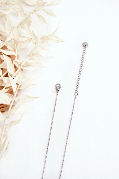 Damski Łańcuszek Z Kołem I Koniczyną Srebrny