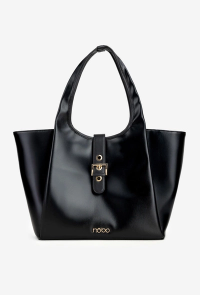 Torebka Shopperka Z Klamrą NOBO BAG6010-020 Czarna