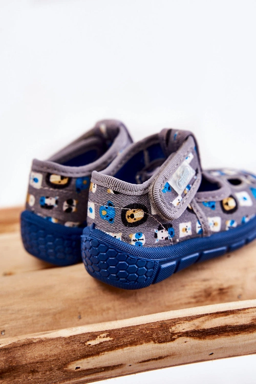 Buty Papcie Befado Zwierzątka 533P020 Szare