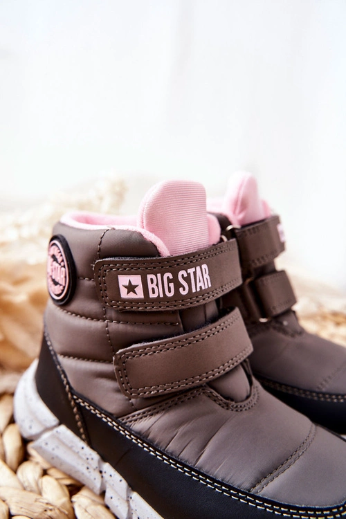 Dziecięce Śniegowce Memory Foam Big Star II374071 Szare