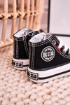 Dziecięce Wysokie Trampki Z Suwakiem BIG STAR HH374084 Czarne
