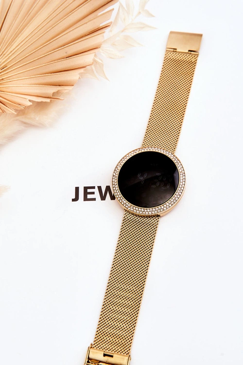 Zegarek Cyfrowy Na Bransolecie Mesh GG Luxe Złoty