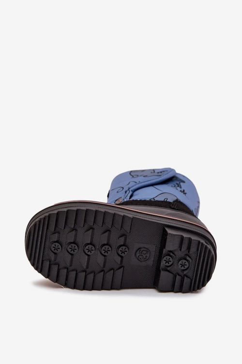 Śniegowce Dziecięce Na Rzep Lee Cooper LCJ-25-10-3774 Niebieskie