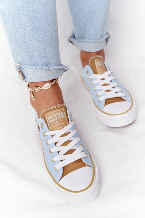 Klasyczne Damskie Trampki BIG STAR HH274457 Niebieskie