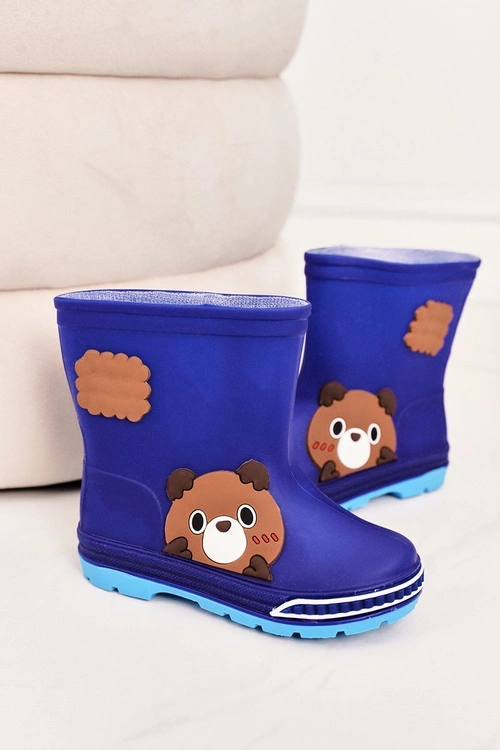 Dziecięce Kalosze Z Misiem Granatowe