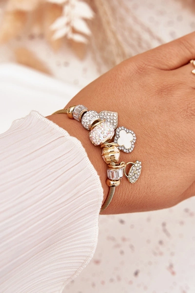 Bransoletka z Zawieszkami Charms Złota