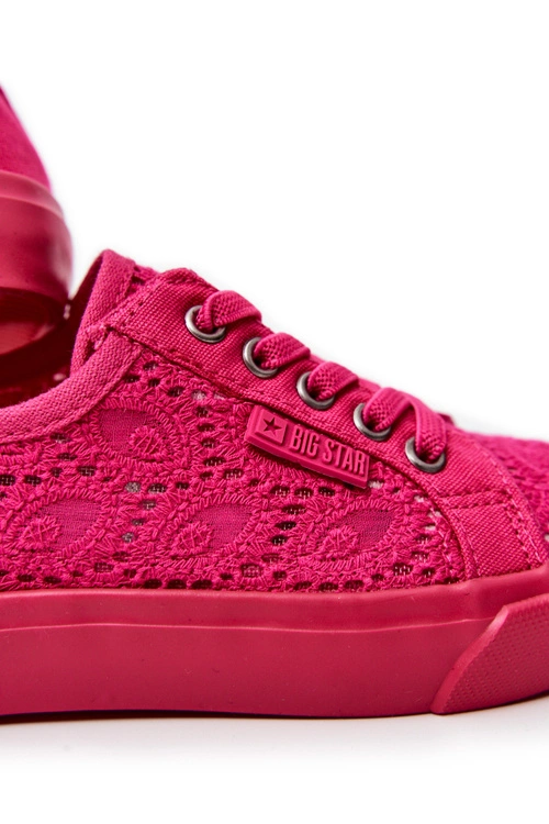 Trampki Ażurowe Big Star JJ374007 Różowe