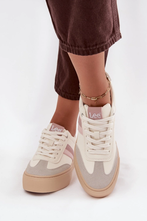Sneakersy Damskie LEE AILANI WOMEN LOW 50253004.02A Zgaszona Biel