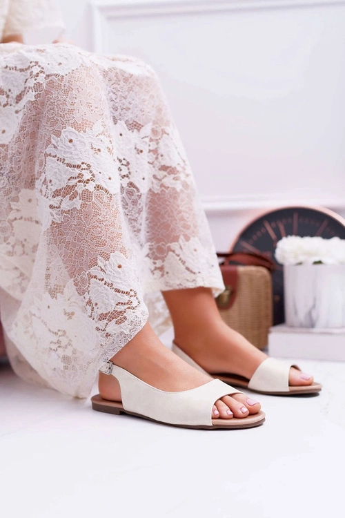 Sandały Damskie Jasno Złote Prius