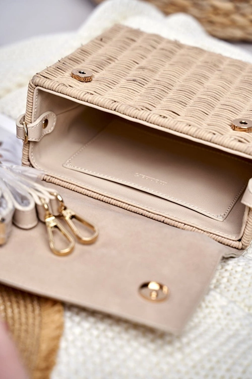 Torebka Damska Monnari Beżowa Kuferek BAG3660-015