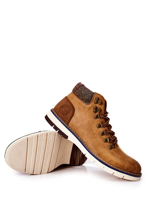 Męskie Buty Trekkingowe Cross Jeans EE1R4078C Camel