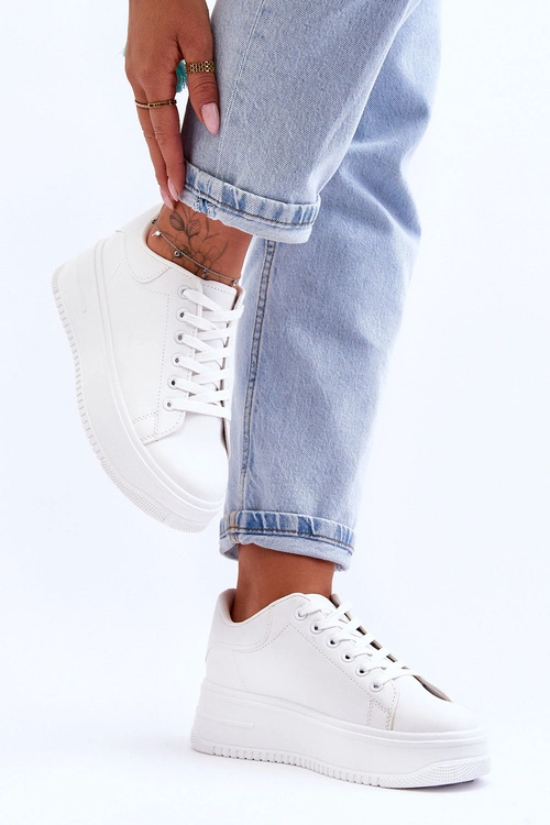 Damskie Klasyczne Buty Sportowe Białe Night Trip