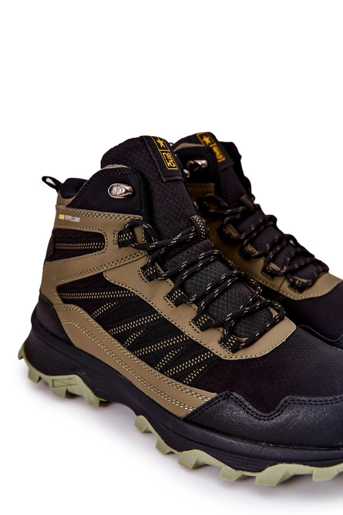 Wysokie Buty Sportowe Wiązane Khaki Deepmark