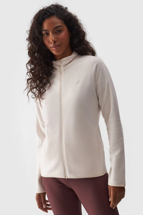 Polar Damski Regular Ze Stójką 4F 4FWMM00TFLEF294-12S Kremowy