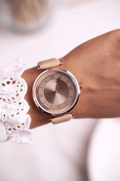 Damski Zegarek Michael John Różowe Złoto Martha