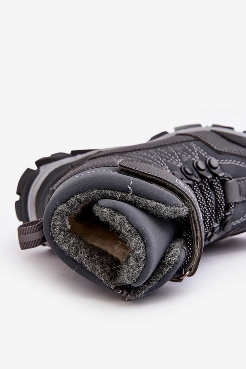 Trapery Dziecięce Ocieplone Wełną Grafitowe Ehas