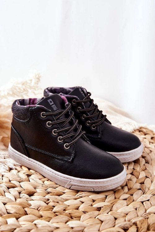Dziecięce Ocieplane Sportowe Buty Big Star BB374132BS Czarne