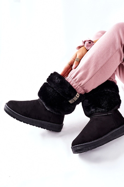 Damskie Śniegowce Big Star II274123 Czarne