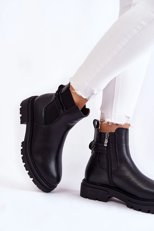 Damskie Botki La.Fi 250005B-PU Czarne