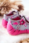 Buty Papcie Befado Króliczek 110P425 Szaro-Różowe
