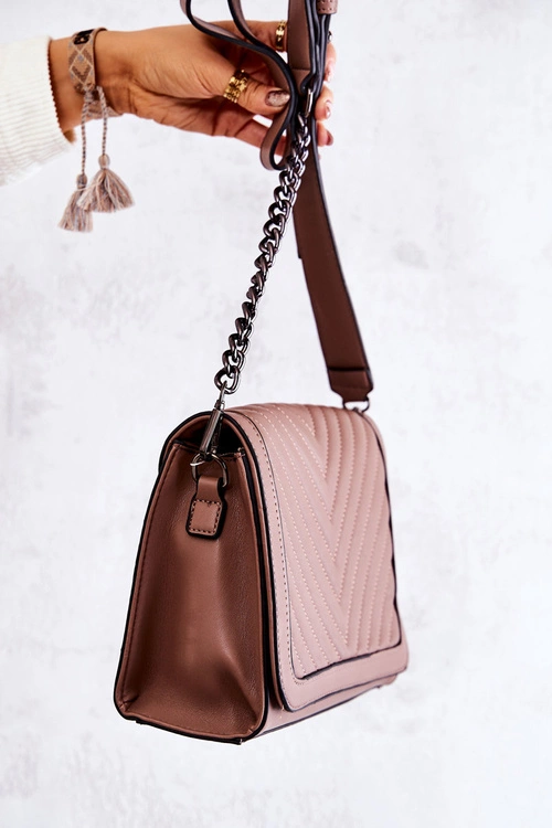 Pikowana Torebka Listonoszka Cappucino Hariette