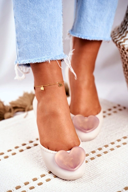 Damskie Baleriny Pachnące Gumowe ZAXY Beżowe FF285051