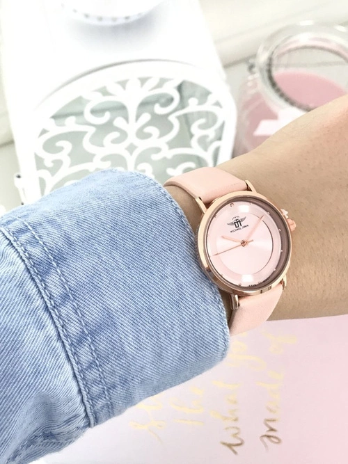 Damski Zegarek Michael John Paule Różowy