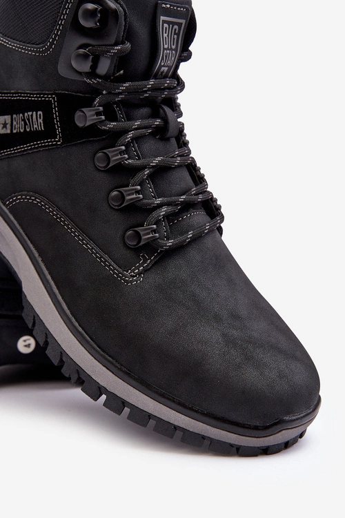 Buty Trekkingowe Męskie Czarne Big Star MM174019