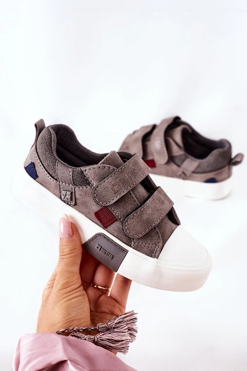 Dziecięce Trampki Na Rzepy Big Star II374018 Szare