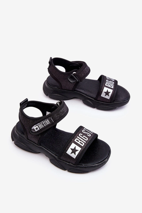 Dziecięce Sandałki Na Rzep Big Star LL374192 Czarne