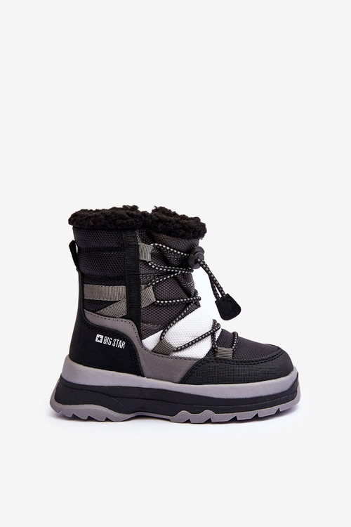 Dziecięce Śniegowce Ocieplane Na Suwak Czarne Big Star MM374193